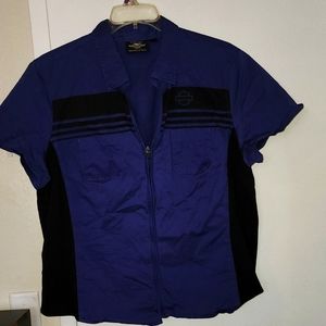 Harley Davidson zip up top, plus size 3X